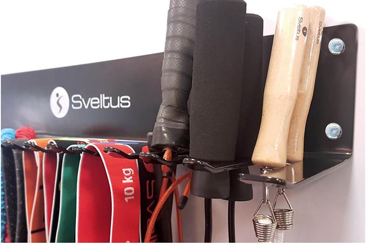 Wall rack for ropes and elastics, Sveltus