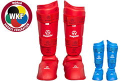 Step & Shinguards WKF, Removable, Hayashi