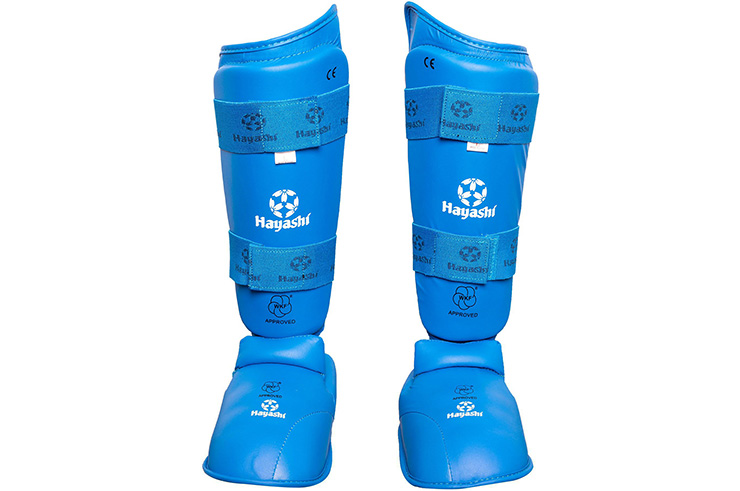 Step & Shinguards WKF, Removable, Hayashi