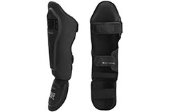 Step & shinguards - Black Edition, Leone