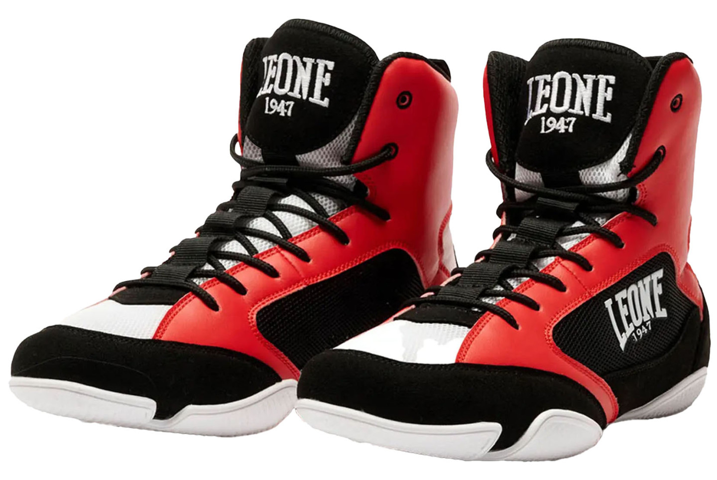 LEONE 1947 ボクシングシューズ レッド/ブラック Zapatos de Boxeo - Premium, Leone