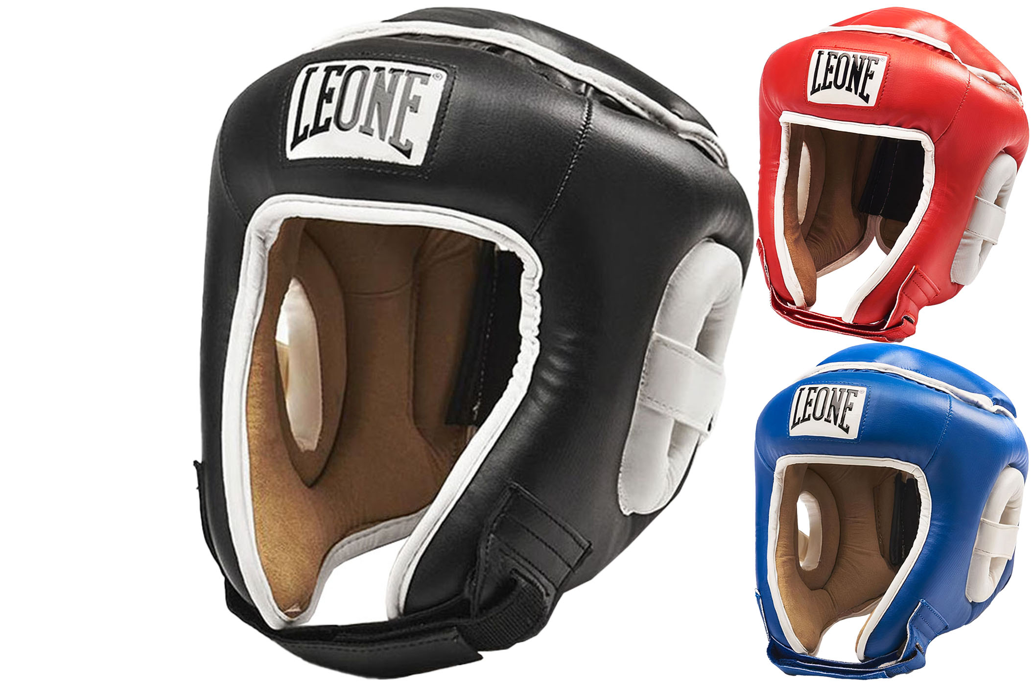 CASQUE DE BOXE LEONE DNA - NOIR/OR