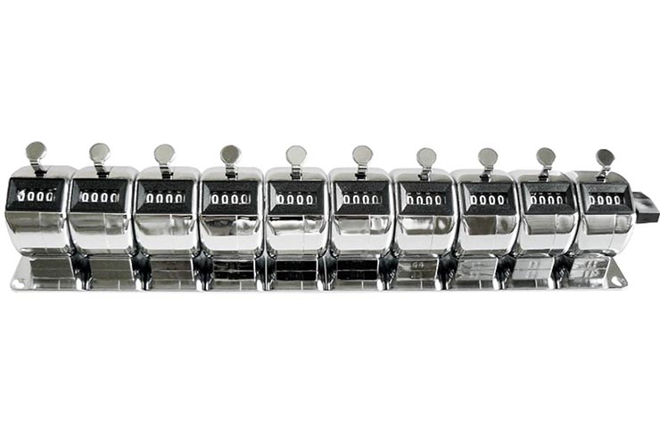 Metal manual impulse counter, On stand - IHM