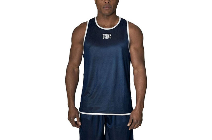 Camiseta de tirantes reversible "doble cara" - Azul y Roja, Leone