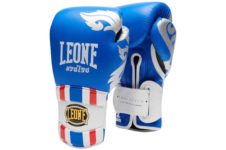 Boxing Gloves, White Style - Muay Thai, Leone