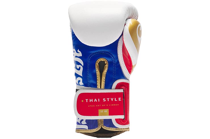 Boxing Gloves, White Style - Muay Thai, Leone