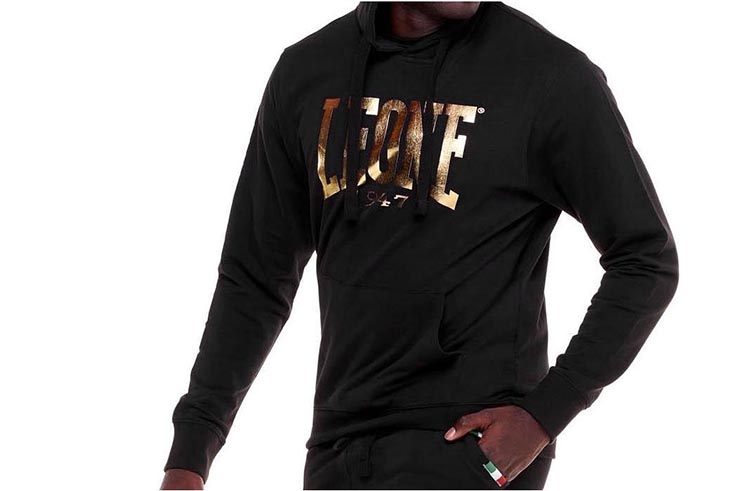 Hooded sweatshirt - GOLD, Leone