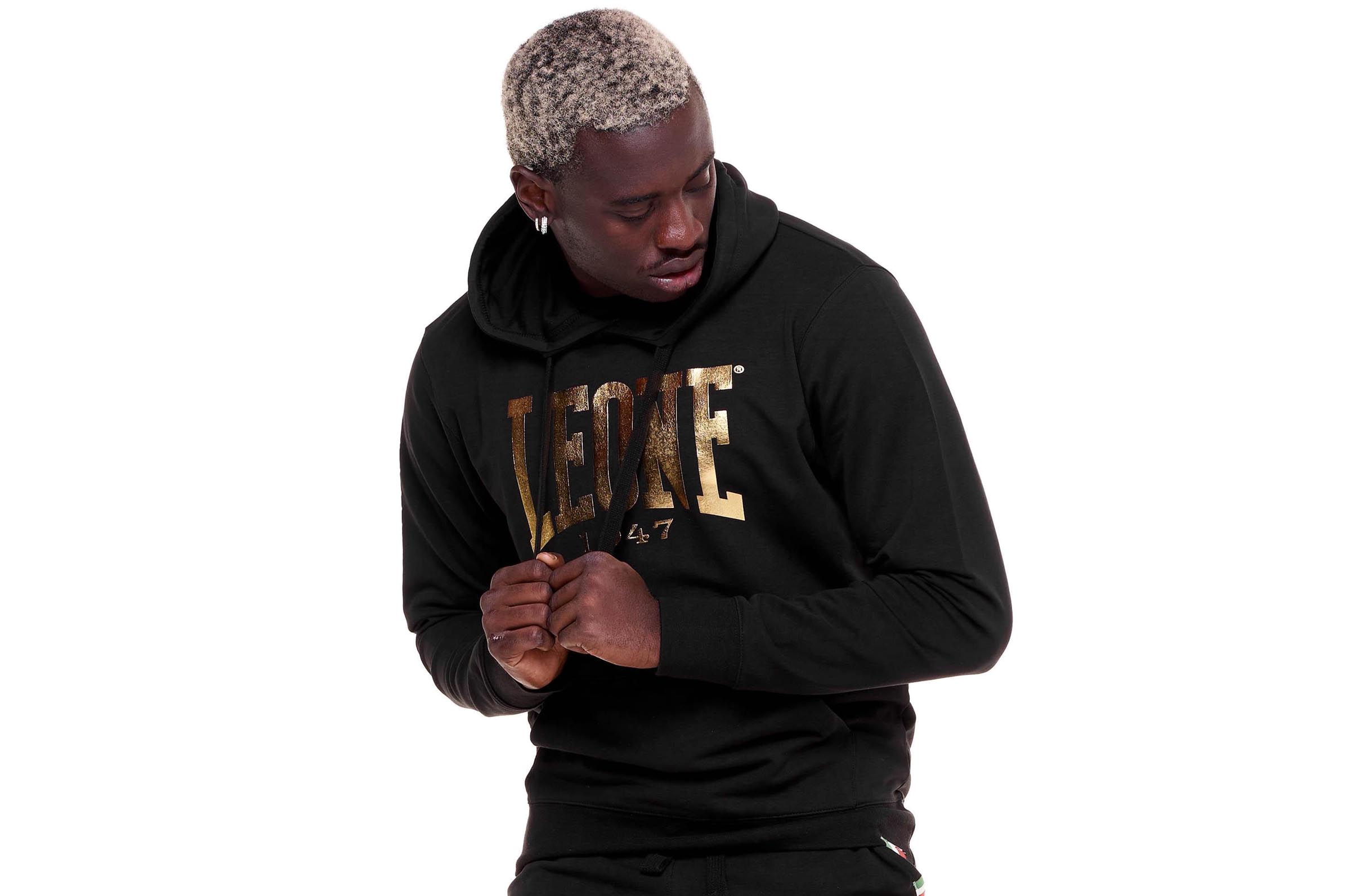Gold hooded deals sweatshirt
