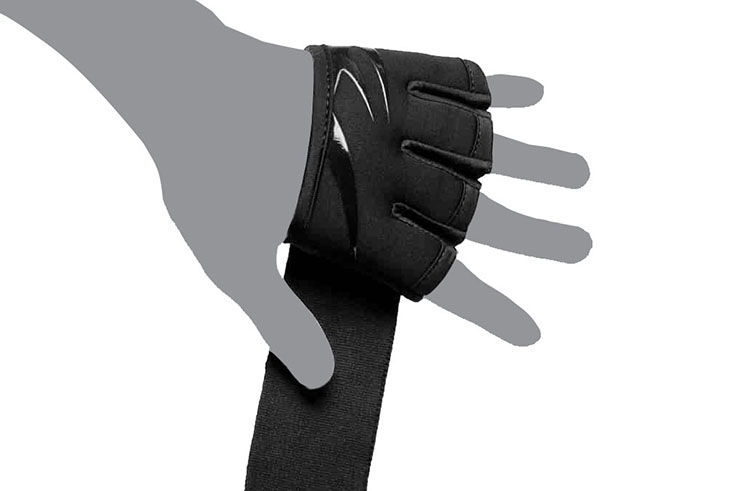 Protecção metacarpo + Ligadura - Evergel Rápido Wraps, Everlast