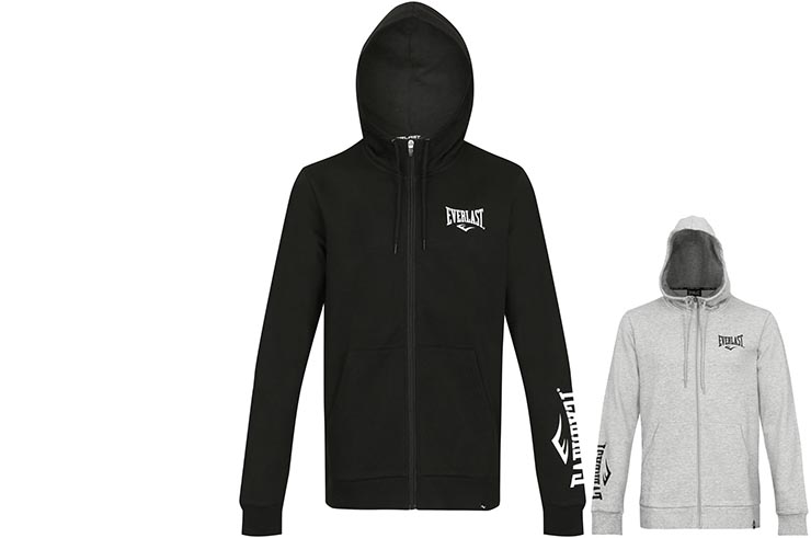 Zipped Sweatshirt, With hood - Sulphur, Everlast