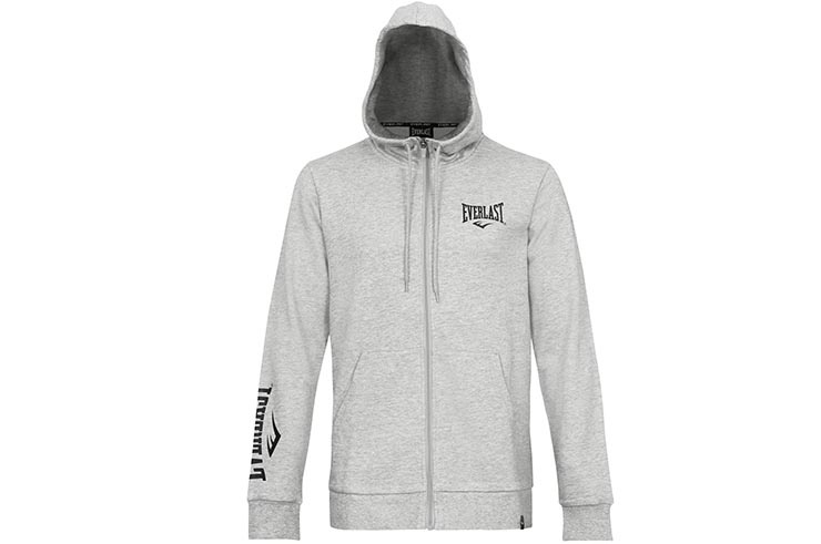 Zipped Sweatshirt, With hood - Sulphur, Everlast