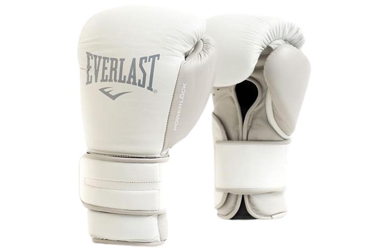 Gants de Boxe en Cuir, Entraînement & Sparring - PowerLock, Everlast