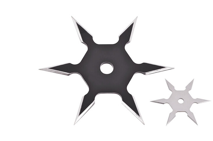 Estrela Ninja Shuriken, Aço Aço inoxidável - 6 Dicas