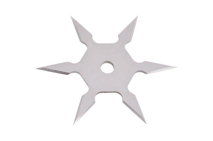 Estrela Ninja Shuriken, Aço Aço inoxidável - 6 Dicas