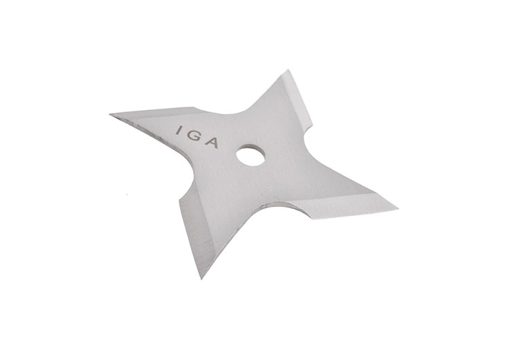 Étoile Ninja Shuriken, Acier inoxydable - 4 pointes