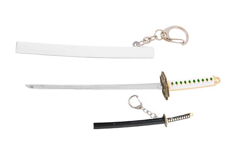 Katana Keychain & Letter Opener, Plain Colour