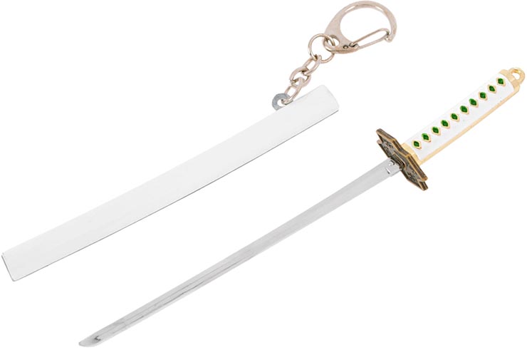 Katana Keychain & Letter Opener, Plain Colour