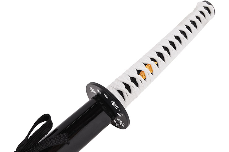 Katana Iaito with Dragon, Black & White handle