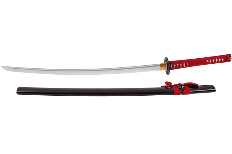 Katana Fudoshin, Red & Black - Sharpened