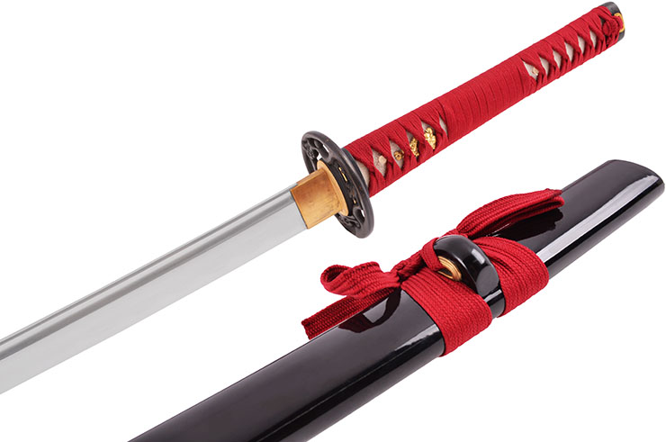 Katana Fudoshin, Red & Black - Sharpened