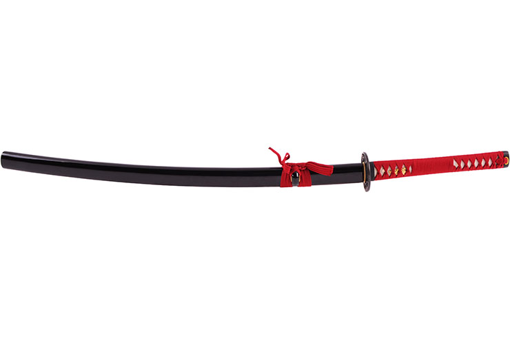 Katana Fudoshin, Red & Black - Sharpened