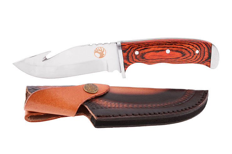 Cuchillo, Acero inoxidable y Mango madera - Stag (12 cm)