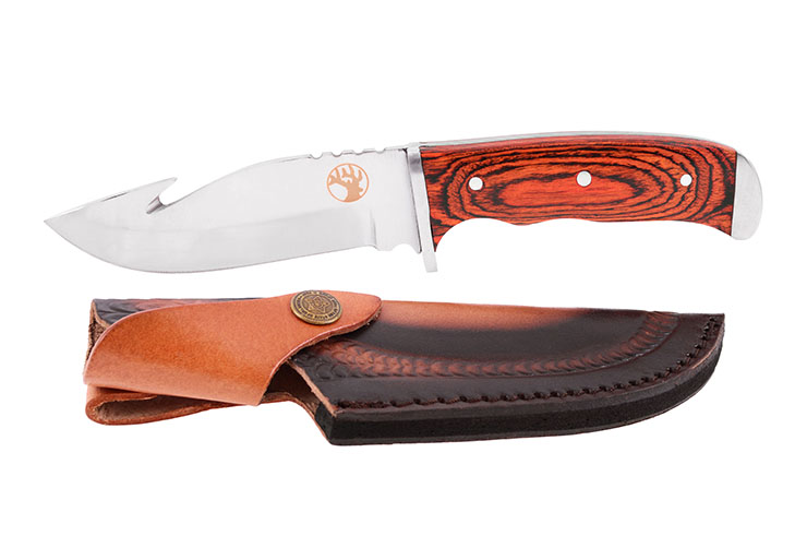Knife, Stainless Steel & Wooden Handle - Stag (12 cm)