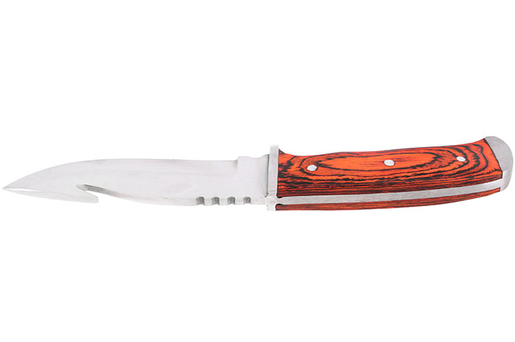 Couteau Acier Inox, Poignée en bois - Cerf (12 cm)