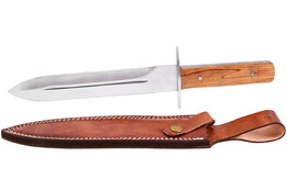 Punhal Aço Aço inoxidável, Pega Madeira (22 cm)