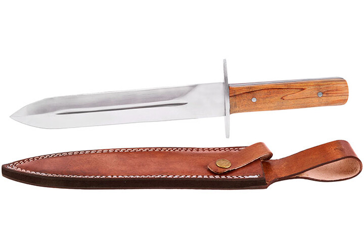 Punhal Aço Aço inoxidável, Pega Madeira (22 cm)