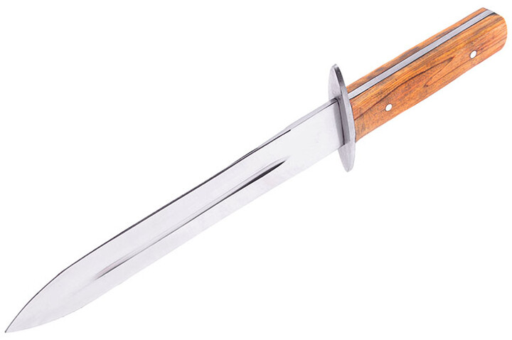 Dagger, Stainless steel & wooden handle (22 cm)
