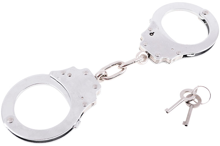 Handcuffs with keys, with pouch