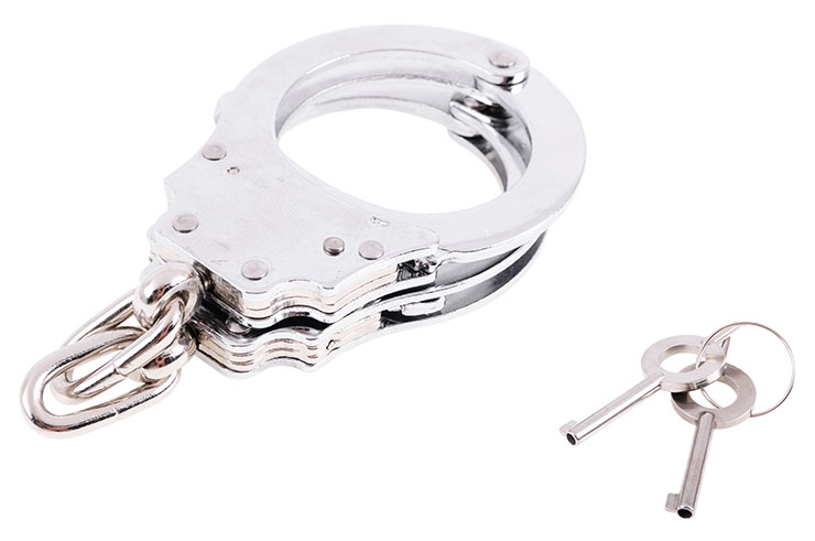 Handcuffs with keys, with pouch