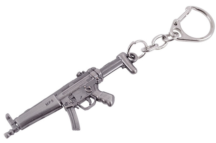 Chaveiro, Arma Aço - HK MP5