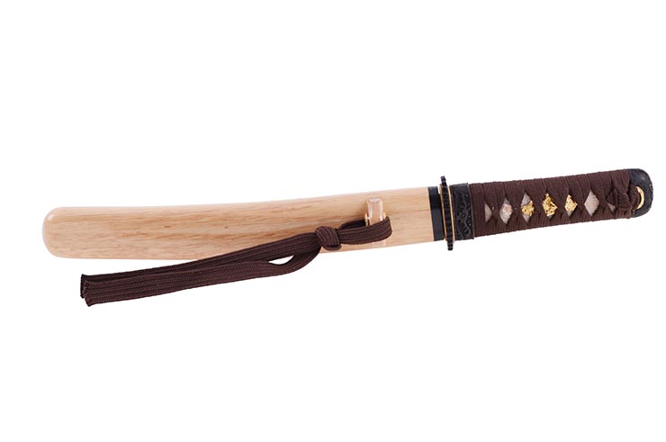 Tanto Bushido, Natural wood - Blade with fuller, Sharpened