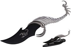 Dagger & stand, Stainless Steel - Scorpion