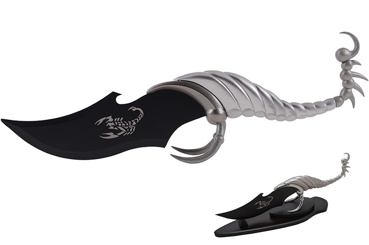 Dagger & stand, Stainless Steel - Scorpion