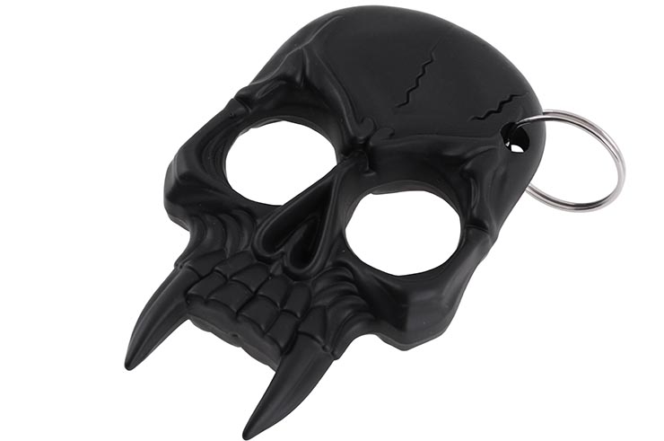 Defensive Keychain, Black Skull
