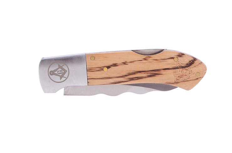 Wooden pocket knife - Freemasonry