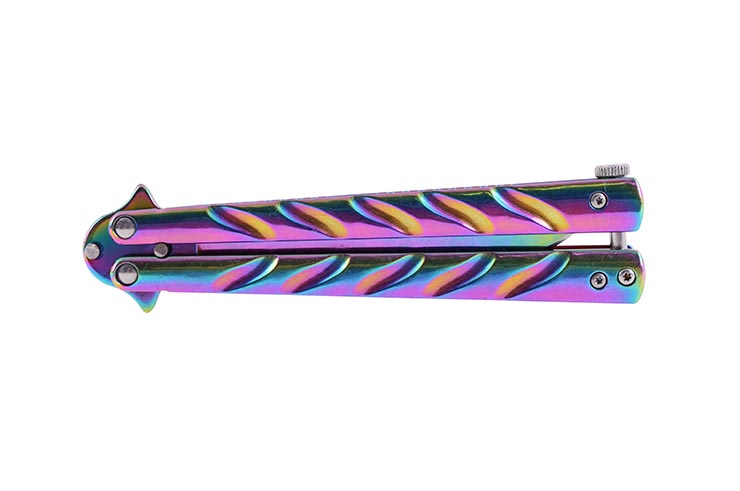 Butterfly Knife, Iridescent V2 - Stainless Steel (22 cm)