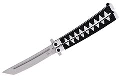 Couteau Papillon Japonais, Style Tanto - Acier Inoxydable (24.5cm)