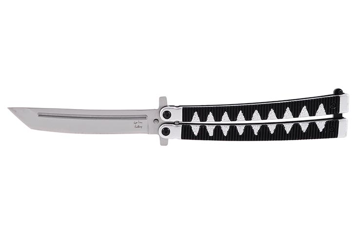 Butterfly Knife Japanese, Tanto Style - Stainless Steel (24.5cm)