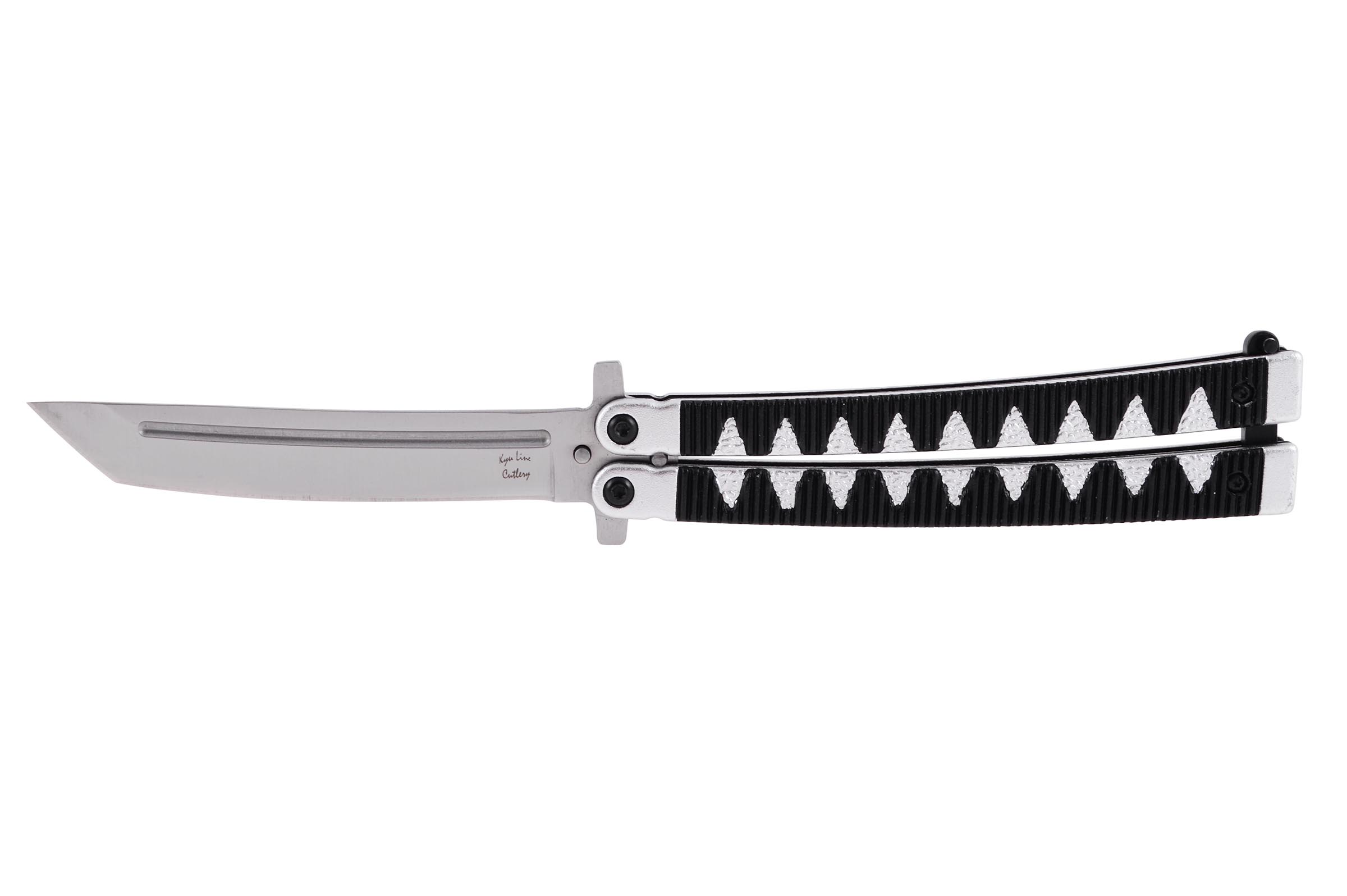 Couteau Papillon Japonais, Style Tanto - Acier Inoxydable (24.5cm