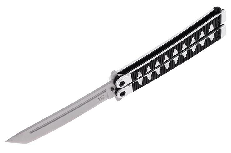 Couteau Papillon Japonais, Style Tanto - Acier Inoxydable (24.5cm)