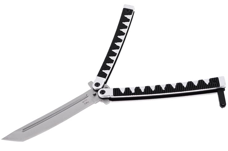 Butterfly Knife Japanese, Tanto Style - Stainless Steel (24.5cm)