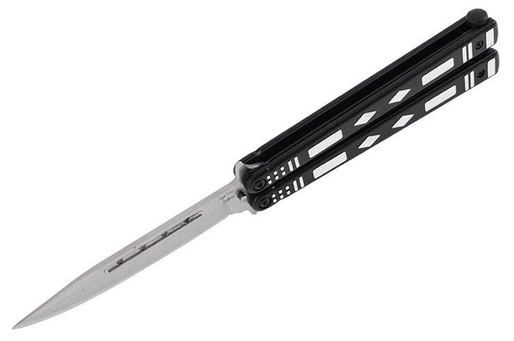 Faca Borboleta Preto Com motivos Cinzento - Aço Aço inoxidável (23cm)
