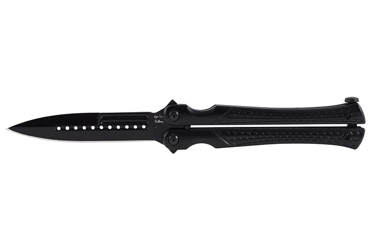 Cuchillo Mariposa Negro - V2, Acero Inoxidable (23cm)