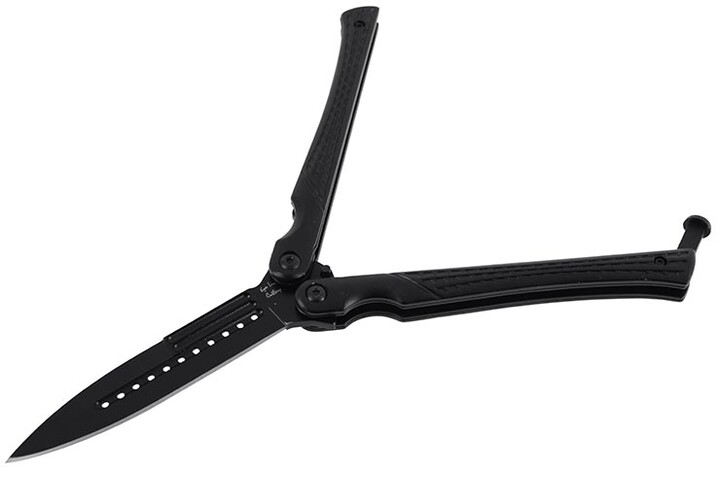 Faca Borboleta Preto - V2, Aço Aço inoxidável (23cm)