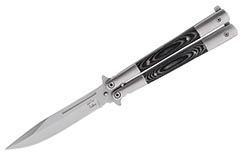 Butterfly Knife Wood & Stainless Steel (23cm)