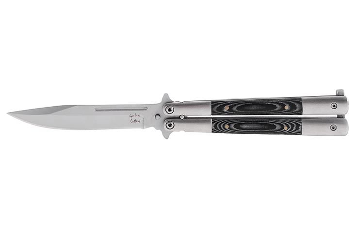 Butterfly Knife - Wood & Stainless Steel (22.5cm)